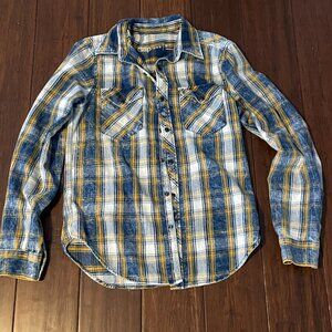 Gap denim pearl snap shirt